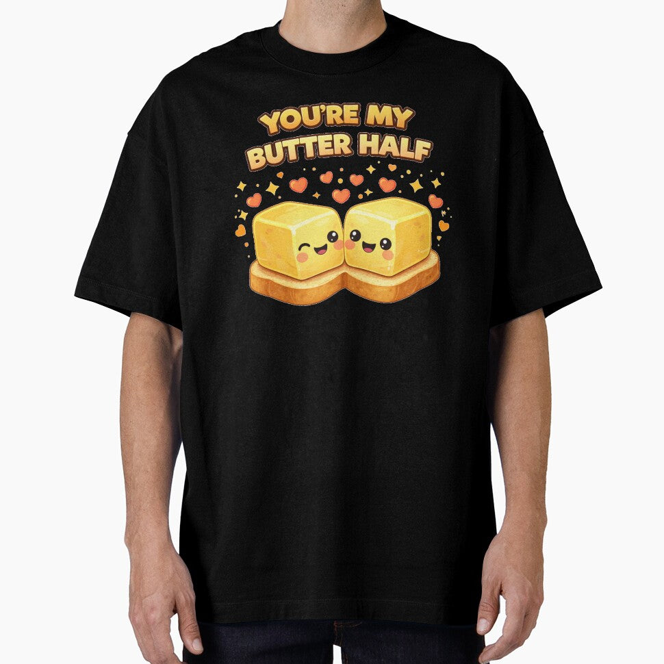 You're My Butter Half Cute Food Shirt by Papier Atelier Art