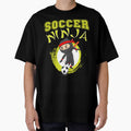 Funny Soccer Ninja Player Cute Foot-ball Game Grunge Design for Kids by WhiteTears