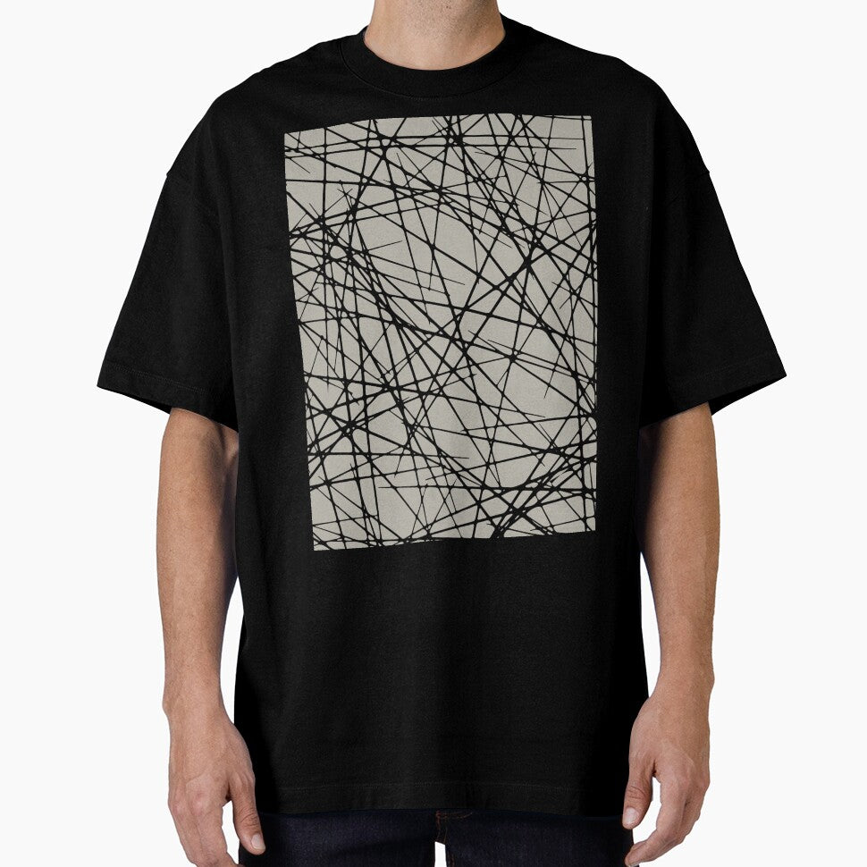 Black and Taupe Criss Cross Line Pattern Pairs DE 2022 Trending Color Reclaimed Wood DET625 by ColorOfTheYears