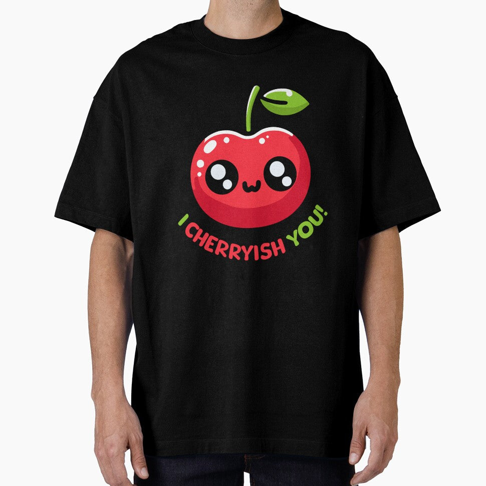 I Cherryish You! Cute Cherry Pun by PMCreative Unisex , , , Long Sleeve Tee