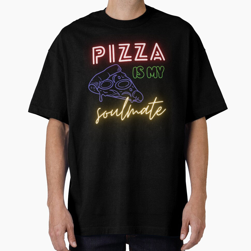 Pizza Is My Soulmate – Funny Pizza Lover Quote Design by Marszalotka Unisex , , , Long Sleeve Tee