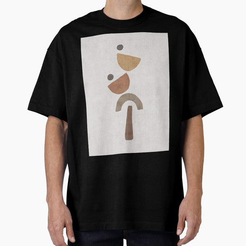 A Subtle Balance - Mid Century Modern Art - Minimal - Terracotta Abstract by Studio Grafiikka
