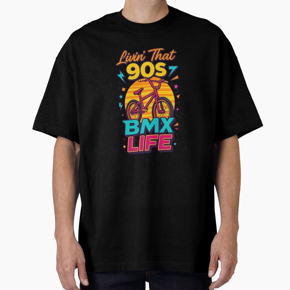 Livin that 90s BMX Life, 90s Gift, 1990s Nostaliga by vibeytrendy Unisex , , , Long Sleeve Tee
