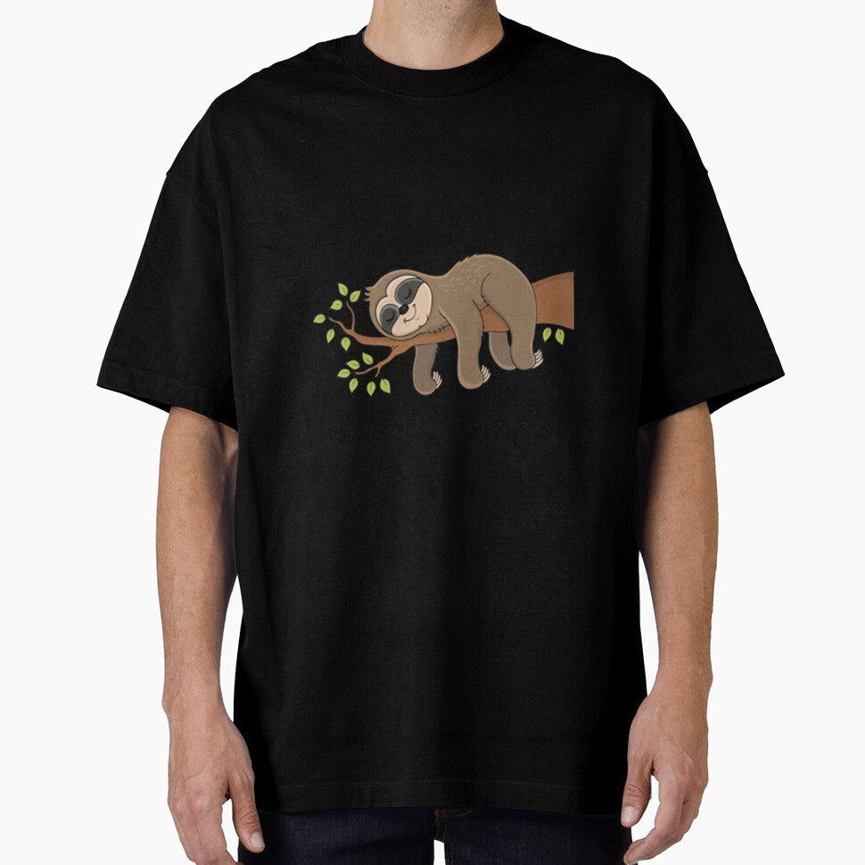 Lazy Day is happening cute Sloth hanging out by PixelsNotPens Unisex , , , Long Sleeve Tee