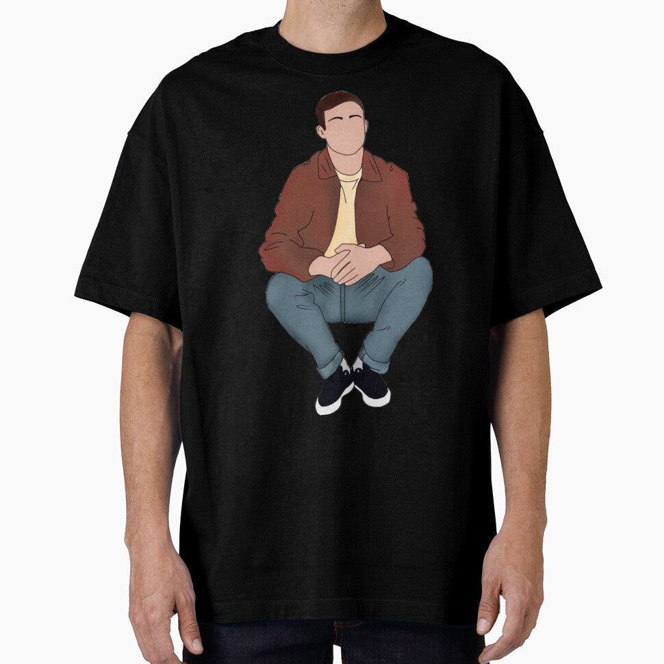 Man sitting by Artistkhg Unisex , , , Long Sleeve Tee