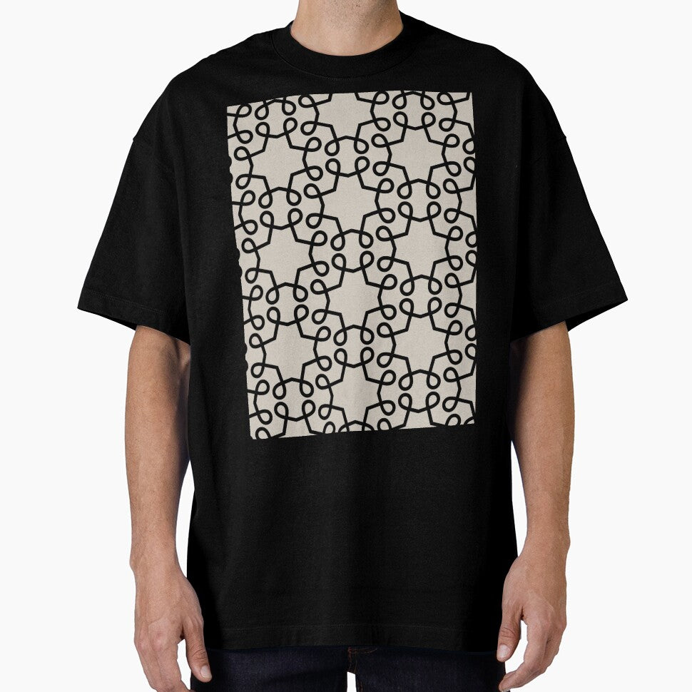 Black and Tan Geometric Swirl Shape Tile Pattern Coordinates w/ Dutch Boy 2022 Popular Color Warmed Silver 440-1DB - Colour Trends - Hue by ColorOfTheYears