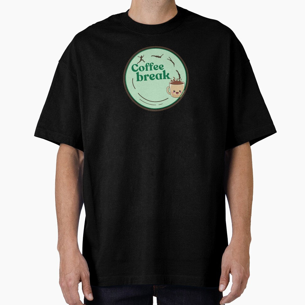 Coffee break by Cages or Wings Unisex , , , Long Sleeve Tee