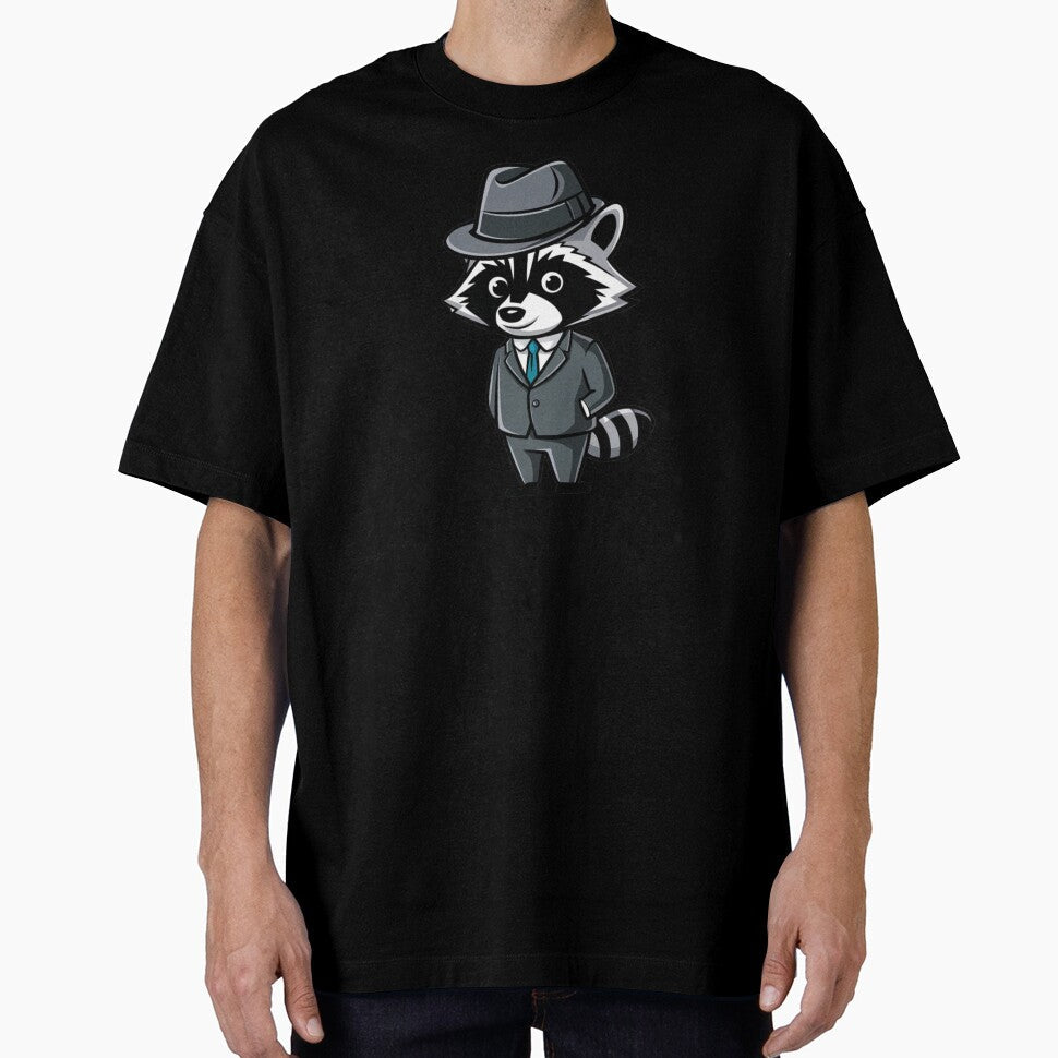 Gentleman racoon by Flying Alligator Unisex , , , Long Sleeve Tee