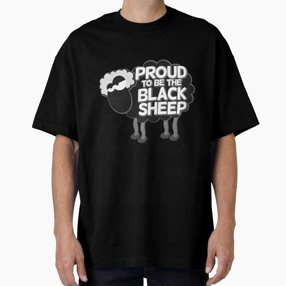 Introvert Humor Shirt – Proud to Be the Black Sheep, Anti Social Quote Tee, Socially Awkward Funny Shirt, Quiet Personality Design by EichStore