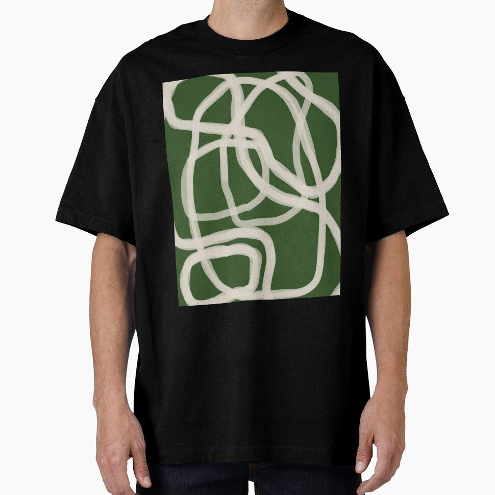 Abstract Line Composition in Green ii by cadinera