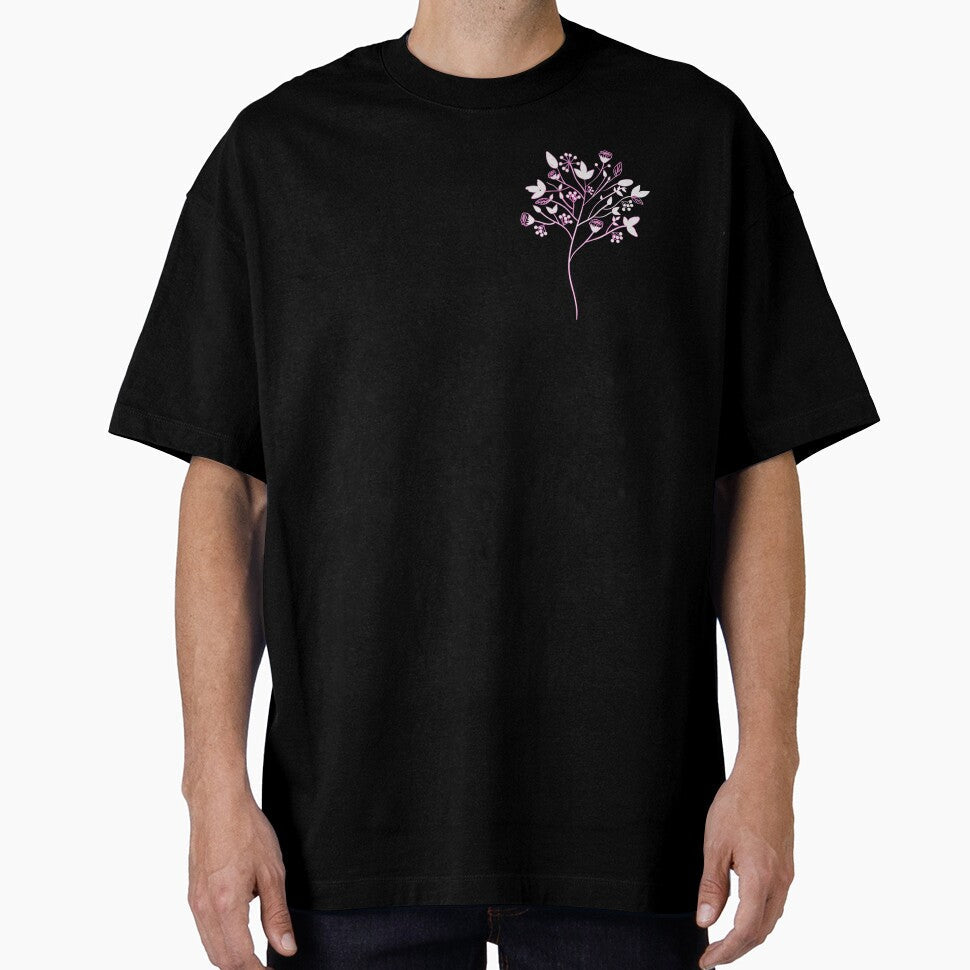Sketched Tree - Pink by abusygirl Unisex , , , Long Sleeve Tee