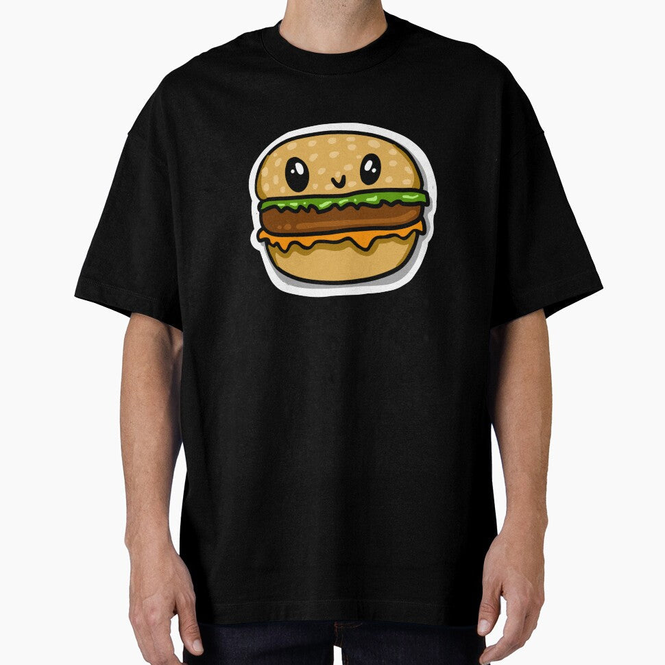 Cute kawaii burger fast food by sianelliot Unisex , , , Long Sleeve Tee