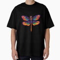 Dragonfly Neon Pop Art 3 by AstroRisq Unisex , , , Long Sleeve Tee