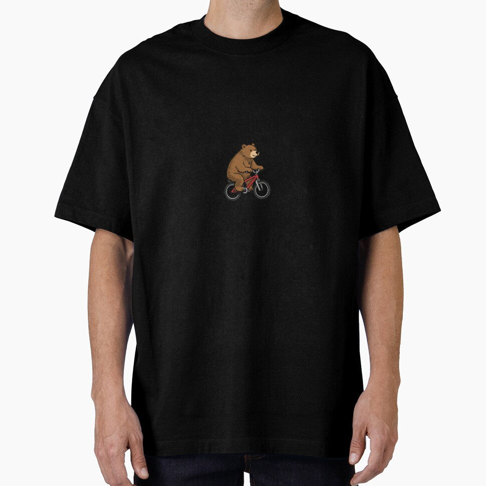 Bear Riding a bike by TickleMonster30 Unisex , , , Long Sleeve Tee