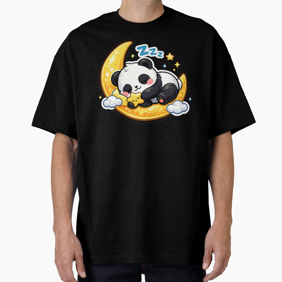 Cute Kawaii Panda, Cute Kawaii Sleeping Panda by graphic-genie Unisex , , , Long Sleeve Tee