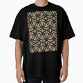 Black and Brown Line Geometric Pattern Pairs DE 2022 Trending Color Tuscan Mosaic DE6208 by ColorOfTheYears