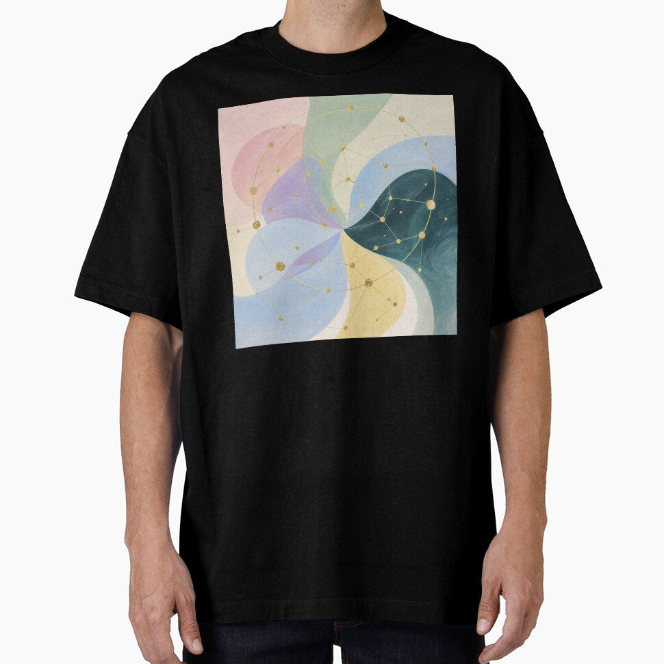 Abstract Network Constellation Circle Pattern by Lizetteh