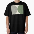 Half Circle Stripes - Green Black by moonlightprint