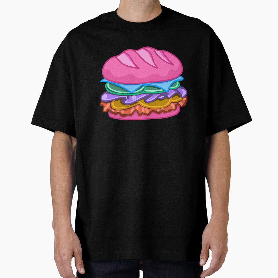 Pink Burger by Minaficent Unisex , , , Long Sleeve Tee