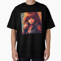Retro Red Hair beautiful Girl Fighter by pexoboy Unisex , , , Long Sleeve Tee