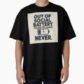 Out of Social Battery Please Try Again Never Funny Introvert Gift by LeftEarlyClub Unisex , , , Long Sleeve Tee