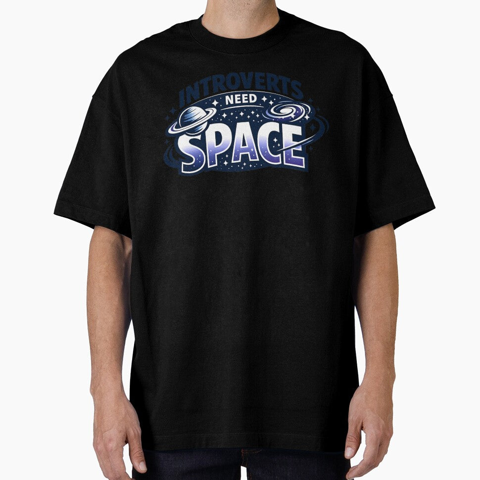 Introverts Need Space Funny Introvert Humor Antisocial Meme Sticker by Nubrixa-Studio Unisex , , , Long Sleeve Tee