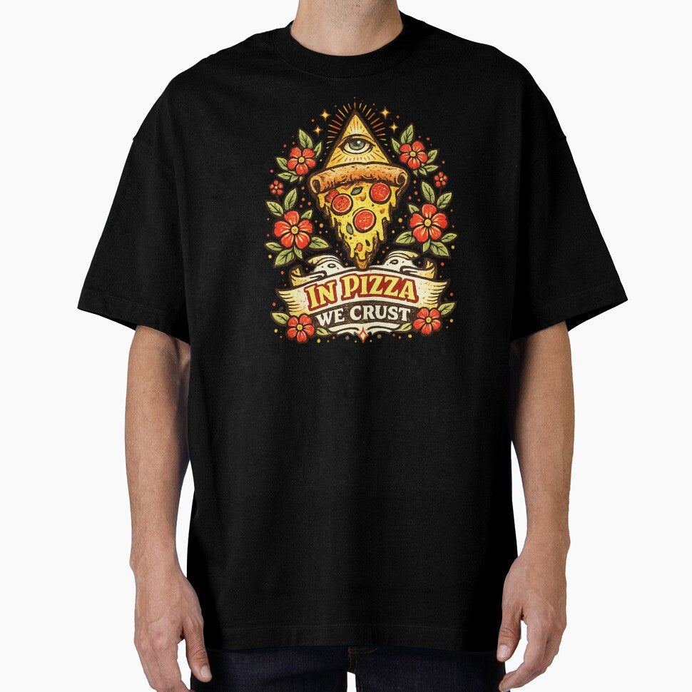In Pizza we Crust by FrictionMaxxing Unisex , , , Long Sleeve Tee