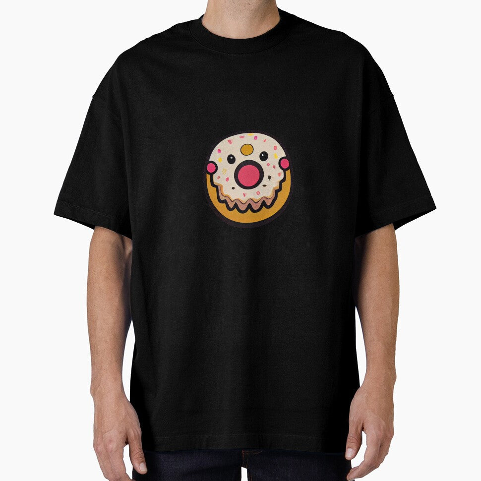 dozydonut surprised donut #2 by dozydonut Unisex , , , Long Sleeve Tee