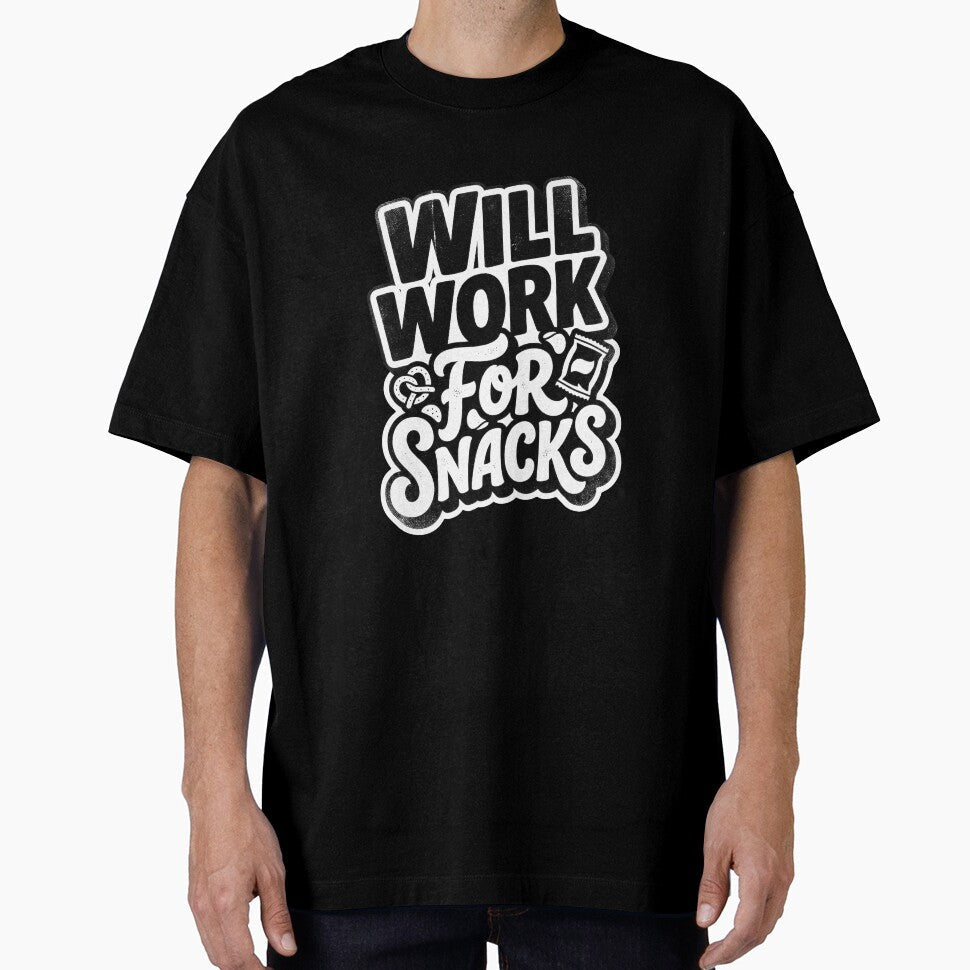 Will work for snacks by Supr Rare Unisex , , , Long Sleeve Tee