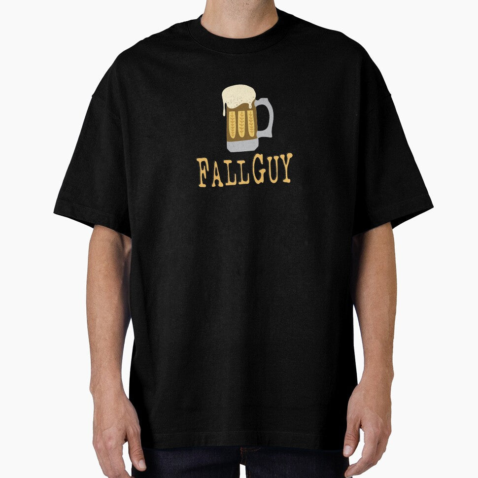 Fall Guy Drinks Beer by SharksOnShore Unisex , , , Long Sleeve Tee