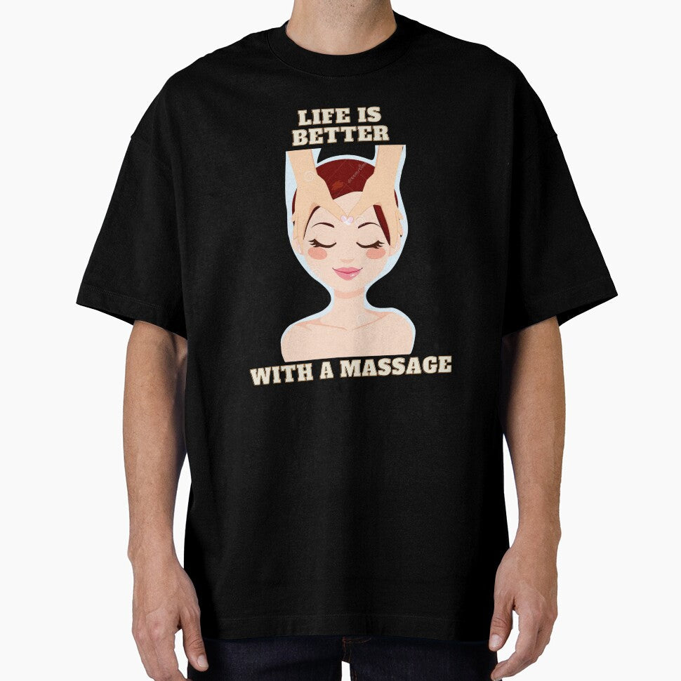 Life is better with massage by elexetyshop ⭐⭐⭐⭐⭐ Unisex , , , Long Sleeve Tee