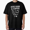 Dog Hair & Coffee Dog Mom Uniform Sticker – Funny Dog Lover Coffee Quote Design for Pet Moms & Trendy Aesthetic Gifts by Dimitrispoli