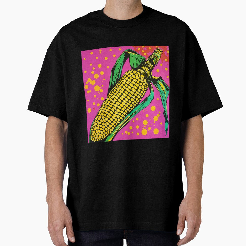 Corn Cob Pop Art 3 by AstroRisq Unisex , , , Long Sleeve Tee