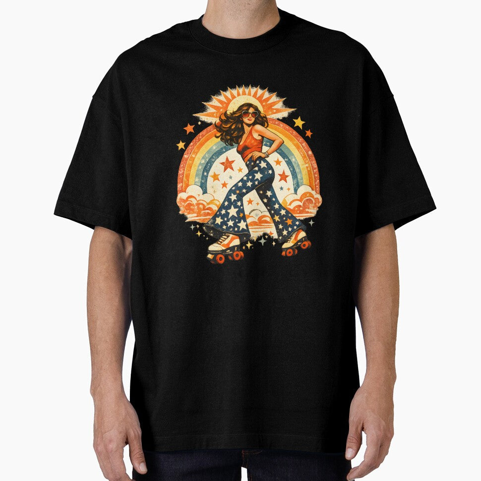 Cosmic Roller Girl by noonamakes Unisex , , , Long Sleeve Tee