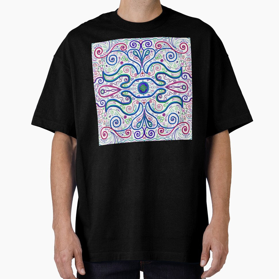 Psychedelic Eye Linear Symmetry Pattern by Deborah Camp