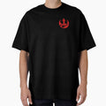 Rebel Alliance Logo with Silhouettes - X-Wing Fleet Distressed Logo by Andruzito Unisex , , , Long Sleeve Tee