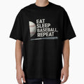 Eat Sleep Baseball Repeat Baseball Player by LanNasishop