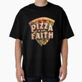 Pizza is our Faith by kalutor Unisex , , , Long Sleeve Tee