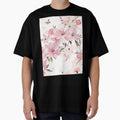 Soft Pink Floral With Butterflies by CoolPixels Unisex , , , Long Sleeve Tee