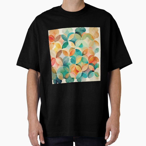 A Watercolor Painting of Overlapping Circles - Boho Chic Patterns by GVRDesign