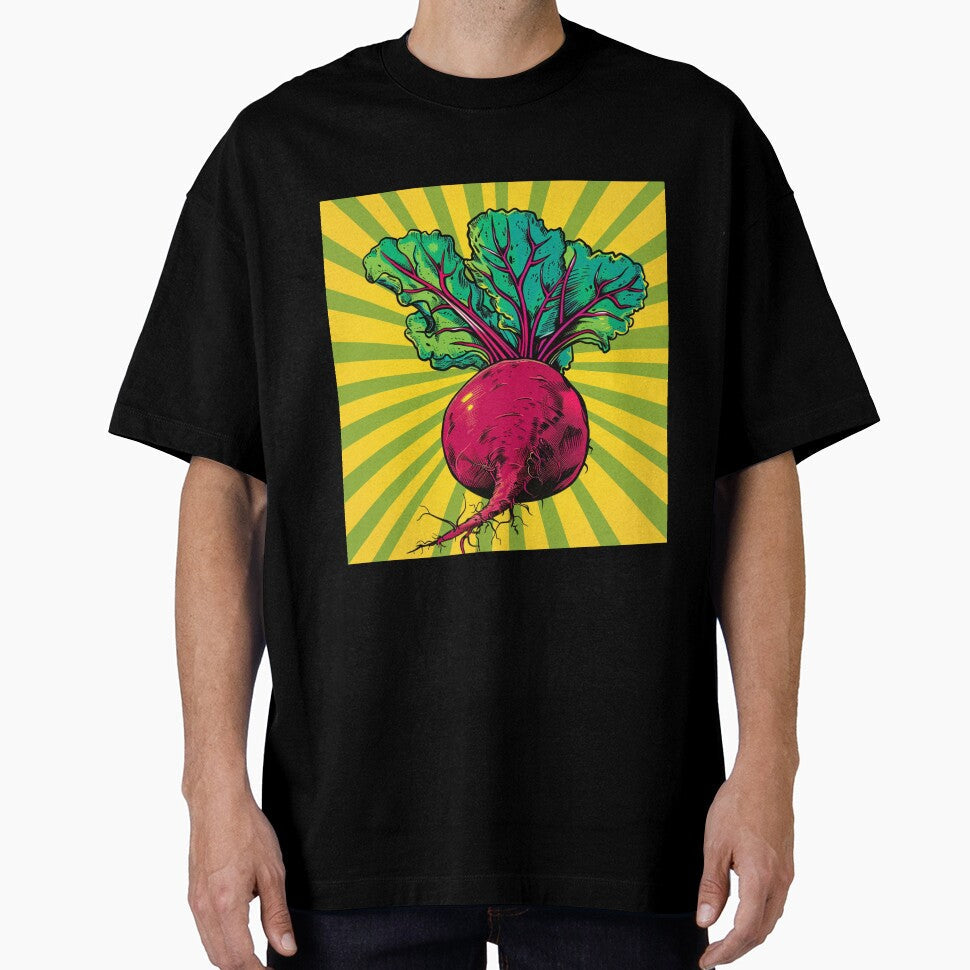 Beetroot Pop Art 1 by AstroRisq Unisex , , , Long Sleeve Tee