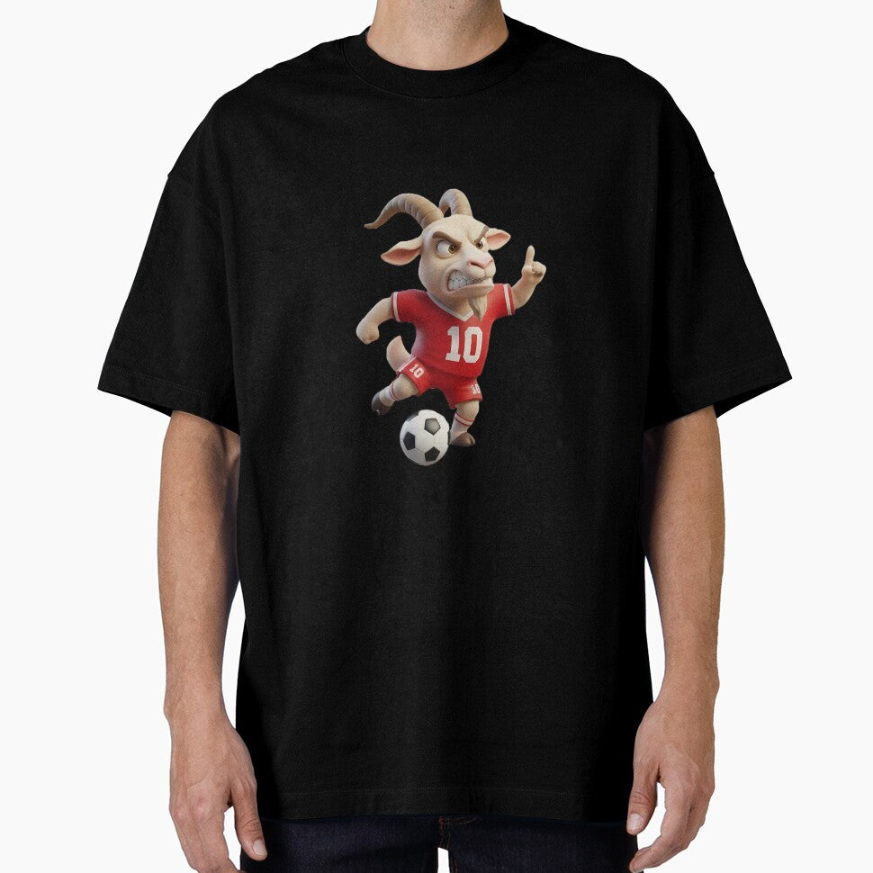 The Real G.O.A.T. - Angry Soccer Player Mascot by KayaVisuals