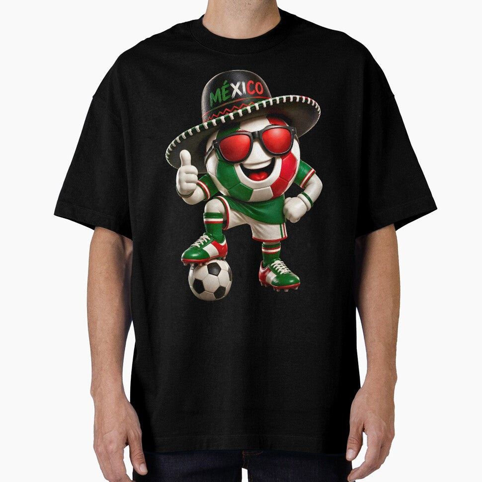 Mexico Soccer Mascot Funny Football Cartoon Graphic by ArtSpark Studio
