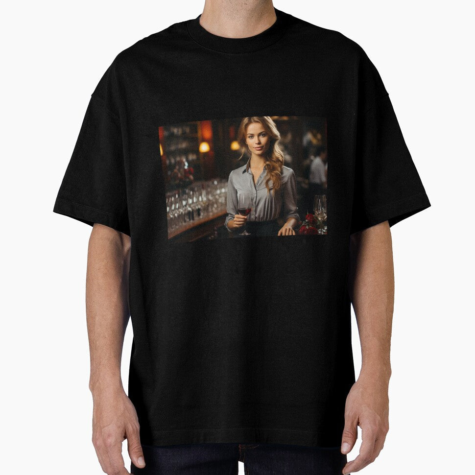 Lady Sommelier Educating Wine for Upscale Restaurant by TheBrainArt Unisex , , , Long Sleeve Tee