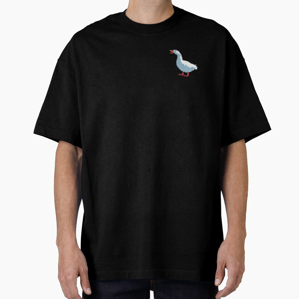 Pixel art duck by Gabriele Marcucci Unisex , , , Long Sleeve Tee