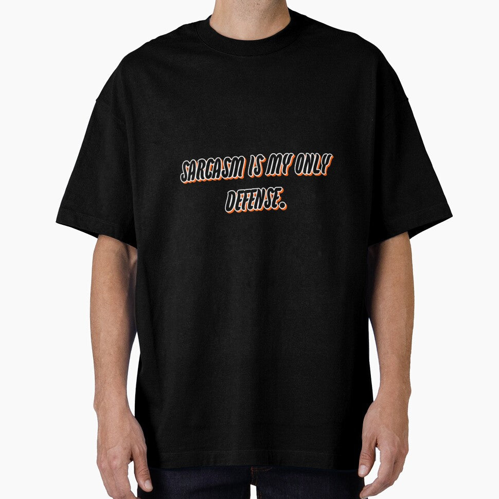 Sarcasm is my only defense. by WittyWhispers Unisex , , , Long Sleeve Tee