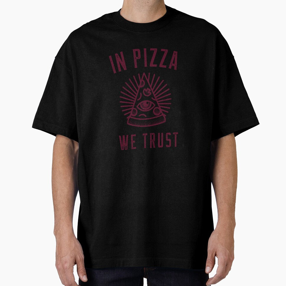 In Pizza We Trust by Mk005 Unisex , , , Long Sleeve Tee