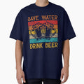 Save Water Drink Beer Vintage Distressed by mmos