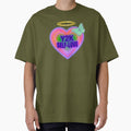 Y2K Self-Love Neon Heart with Halo and Butterfly - Retro 2000s Aesthetic by Good Vibes