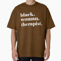 Black Woman Therapist, Black Counselor, Black Therapist by RKdrawings Unisex , , , Long Sleeve Tee